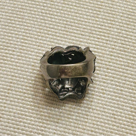 Authentic Versace Medusa Gun Metal Ring - Picture 5 of 7